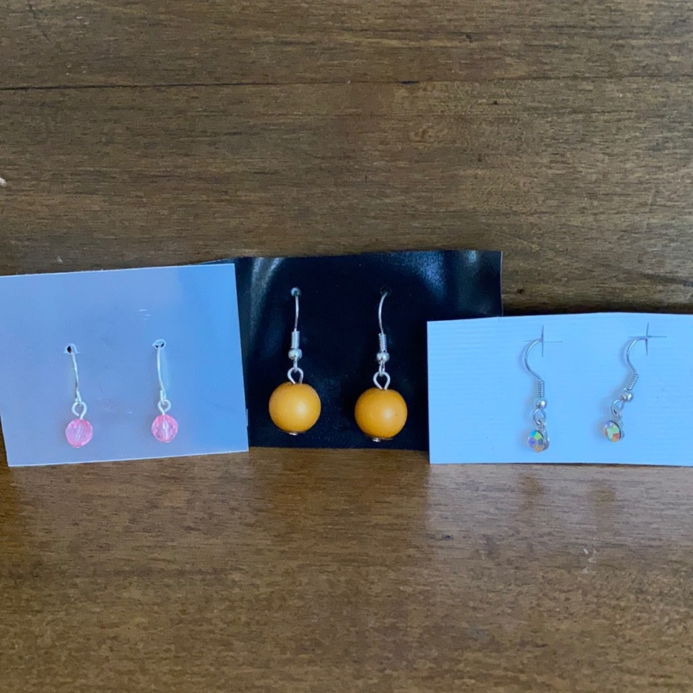 Three Pairs of New Fishhook Earrings